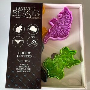 Fantastic beasts set of 4 cookie cutters.